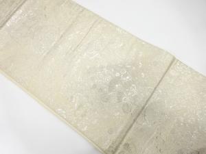 アンティーク　花更紗模様織り出し袋帯（材料）